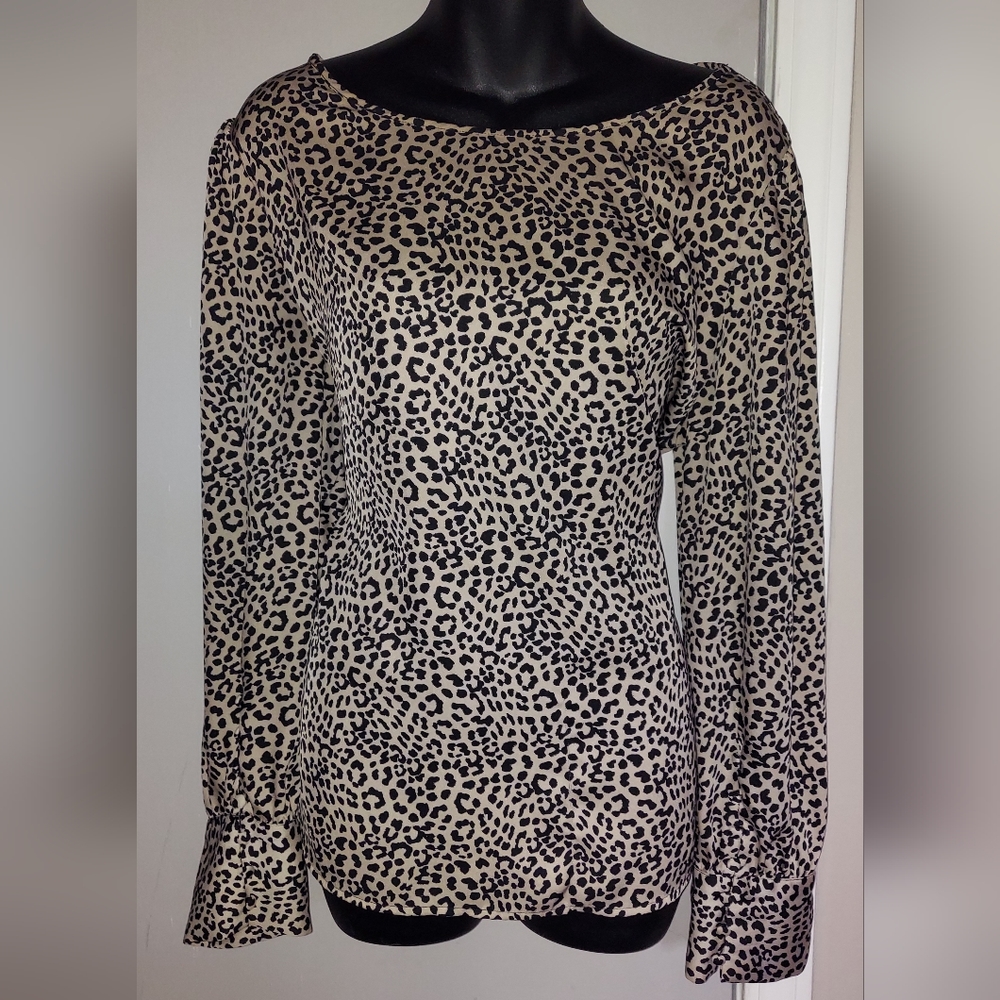 Express Animal Print Silky Blouse